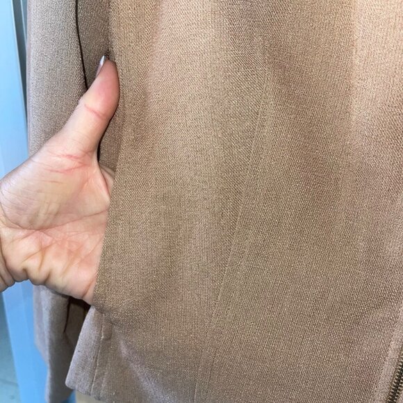 Hana Sport Vintage Womens Jacket Size 8 Tan Zipper Front Pockets Casual - Picture 5 of 10